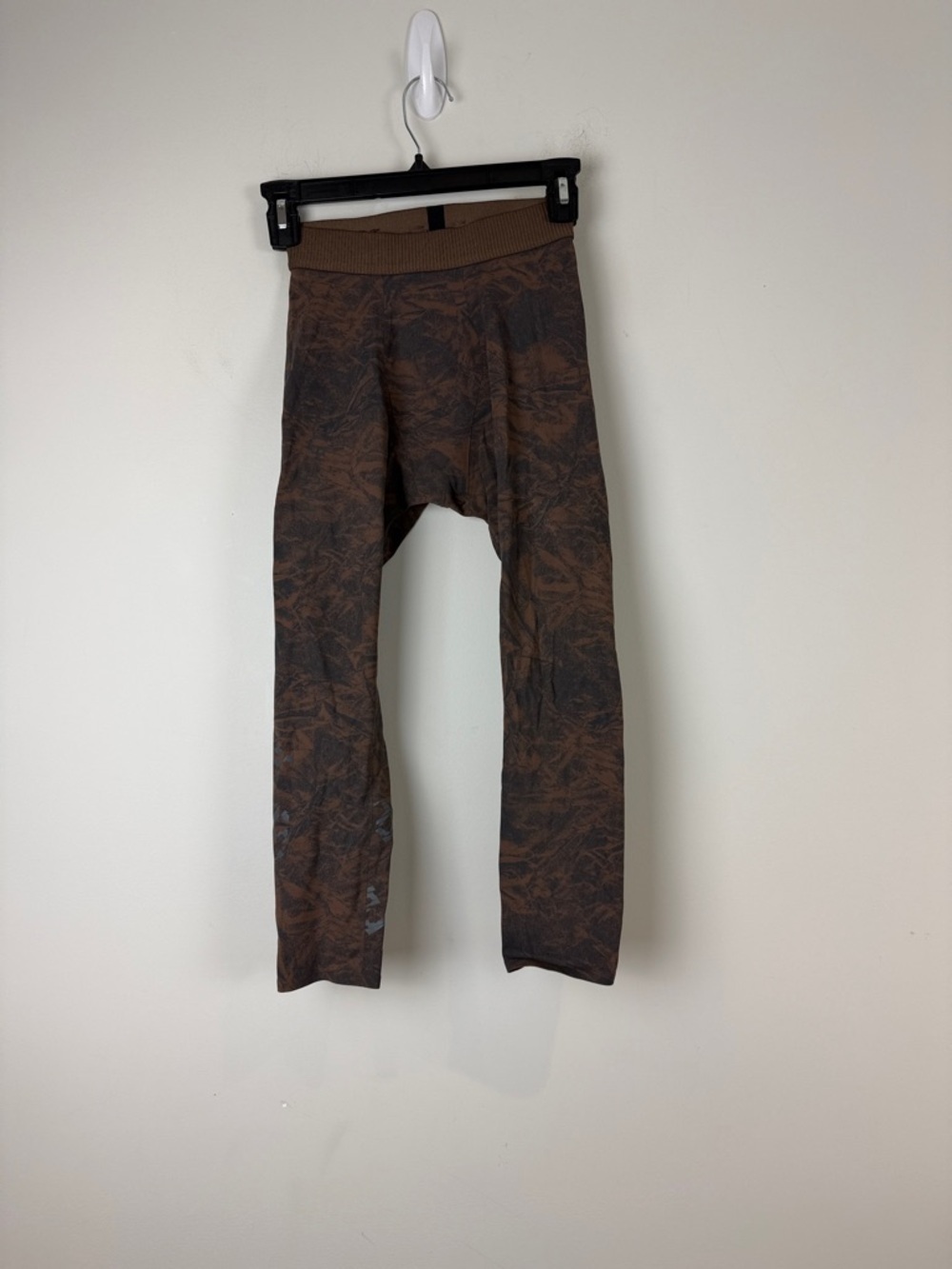 Lululemon Keep the Heat Thermal Leggings | Marbled Brown & Charcoal | Sz Small